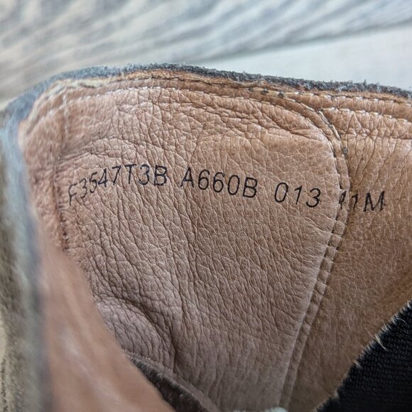 John Varvatos Star USA Men's Waverly Covered Suede Chelsea Boots Coal Grey 11 - Picture 9 of 12